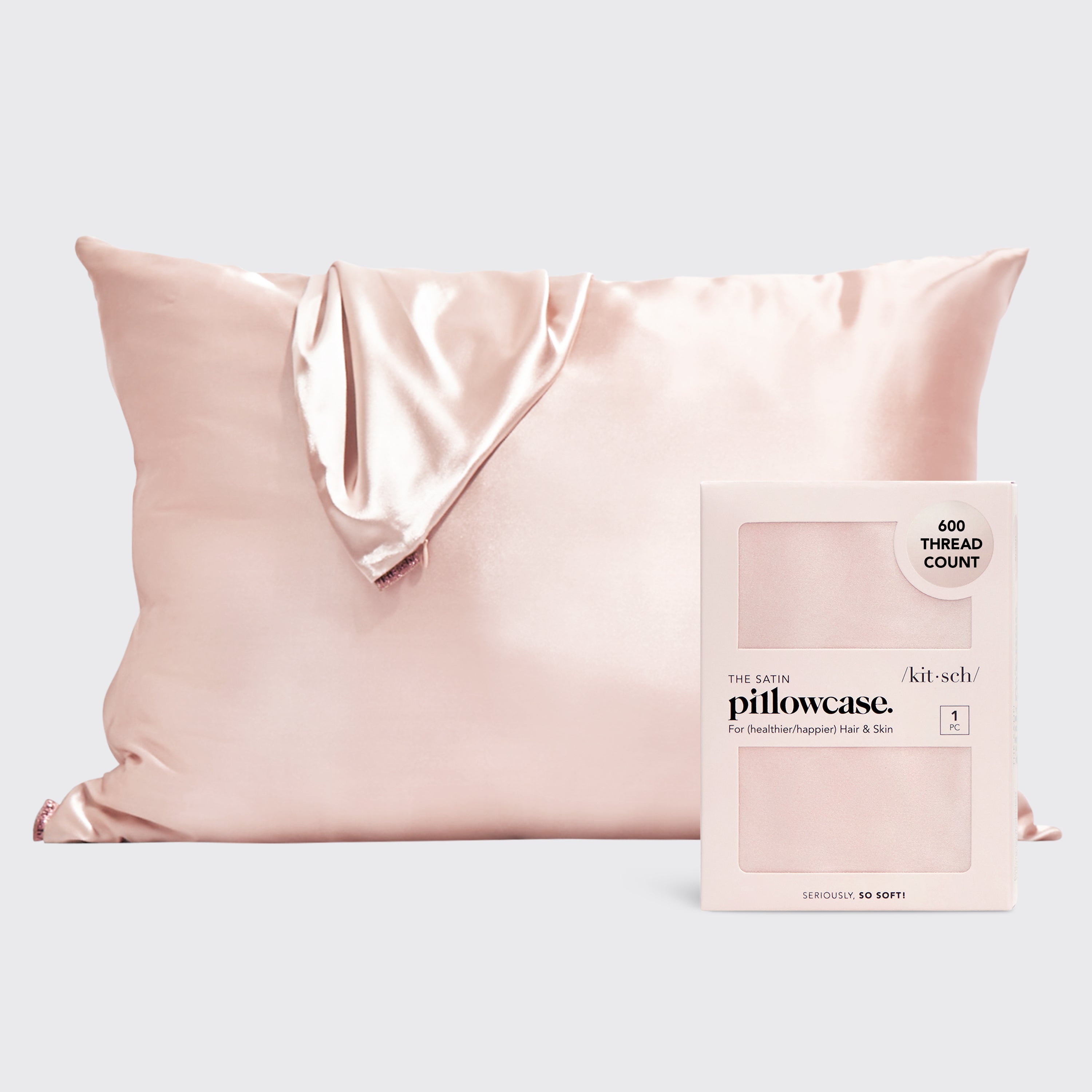 Satin Pillowcase in Blush 4 Pack