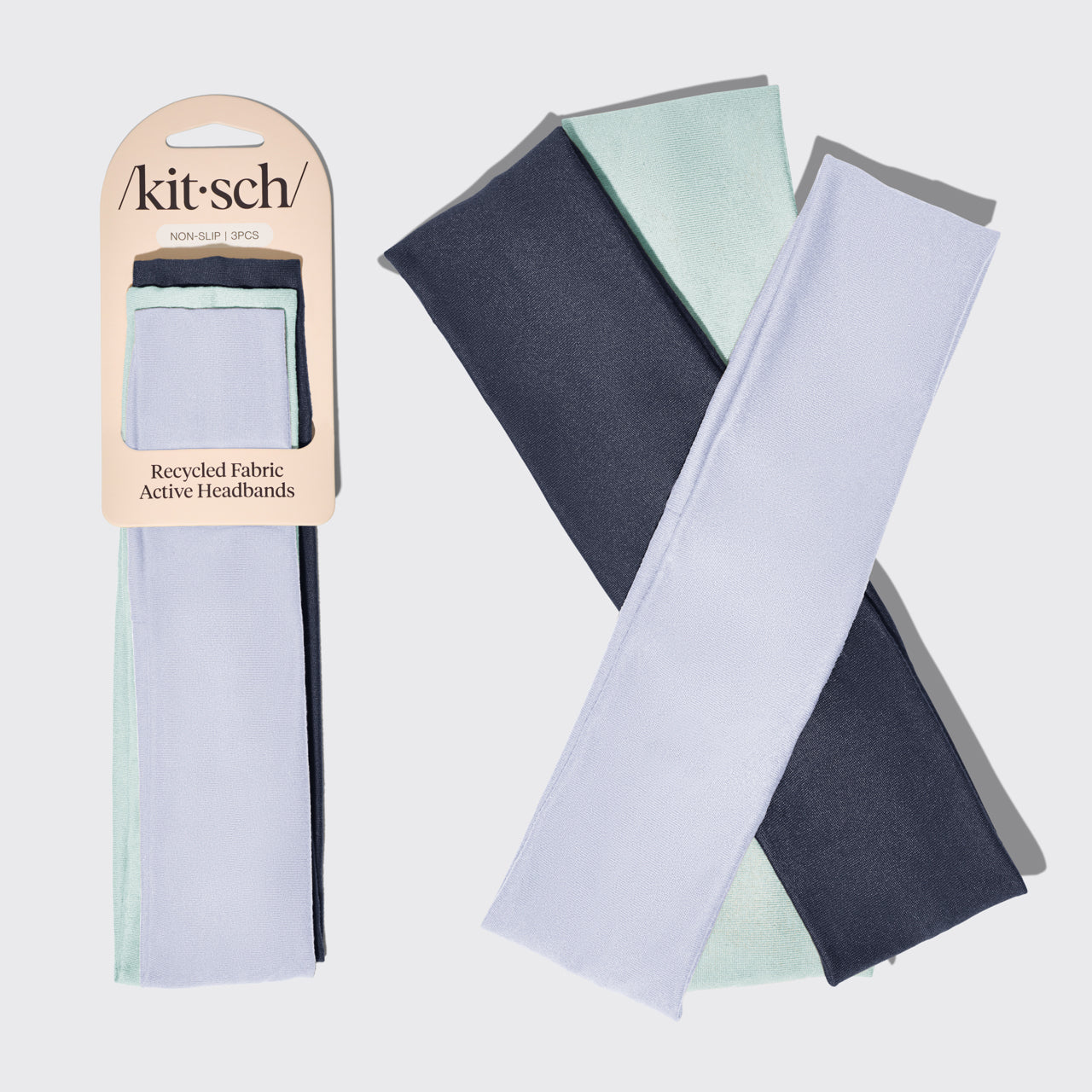 Black Active Headbands - Garden Bouquet Active Headbands 3pc Set