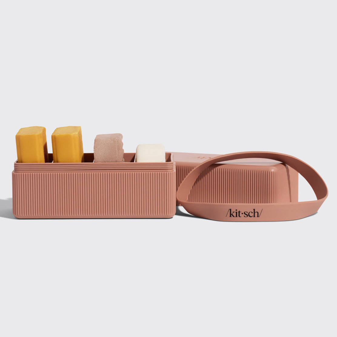 2-Compartment Travel Case - Terracotta - 4-Compartment Travel Case - Terracotta