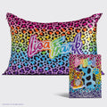 Lisa Frank x Kitsch Satin Pillowcase in Rainbow Leopard 4 Pack
