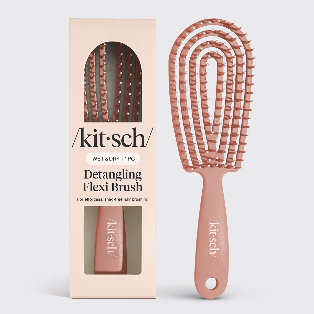 Black Detangling Flexi Brush - Terracotta Detangling Flexi Brush