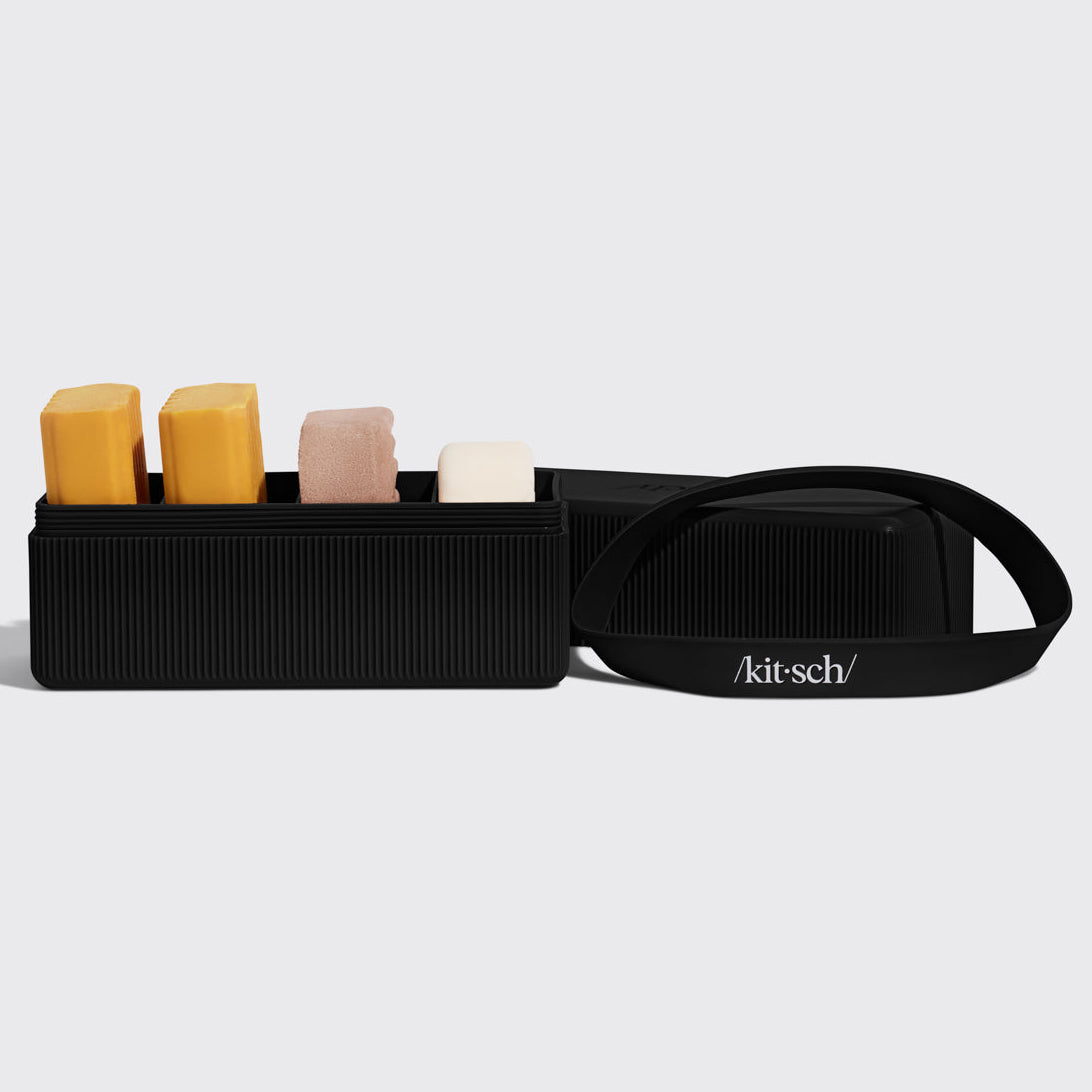 2-Compartment Travel Case - Terracotta - 4-Compartment Travel Case - Black