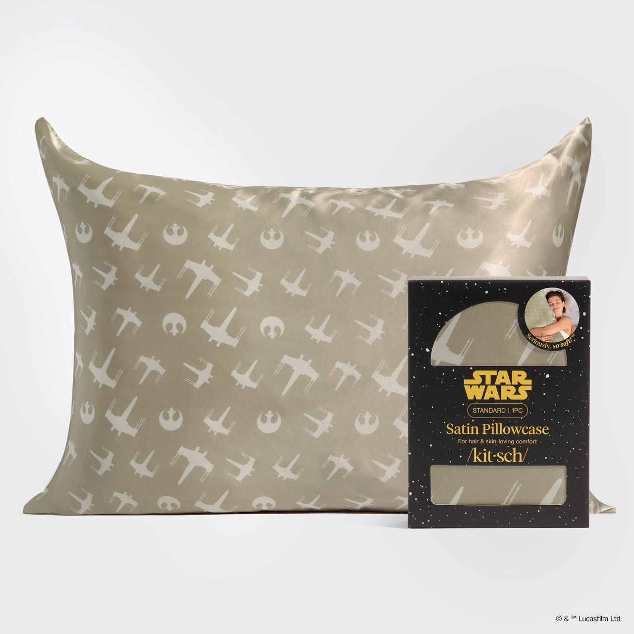 Star Wars™ & Kitsch Satin Pillowcase in Rebel Alliance 2 Pack