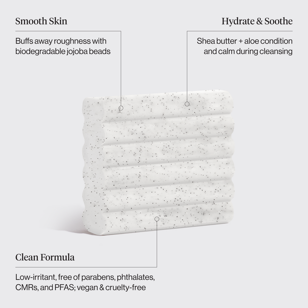 Jojoba Bead Exfoliating Body Wash Bar
