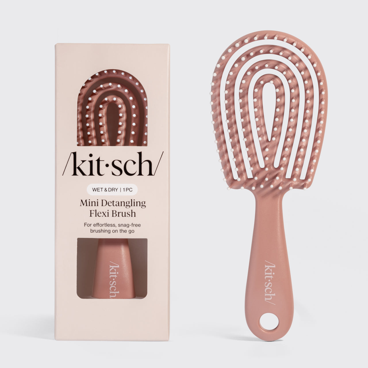Black Detangling Flexi Brush - Mini - Terracotta Detangling Flexi Brush - Mini