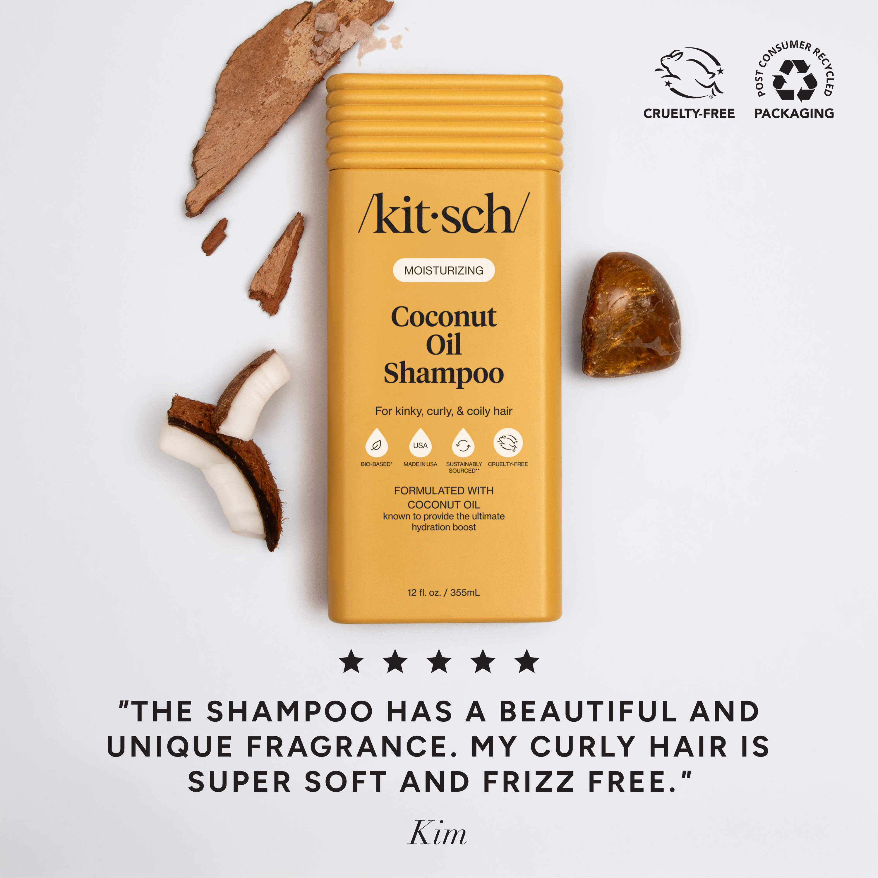 Coconut Oil Shampoo & Conditioner Combo for Dry Damaged Hair