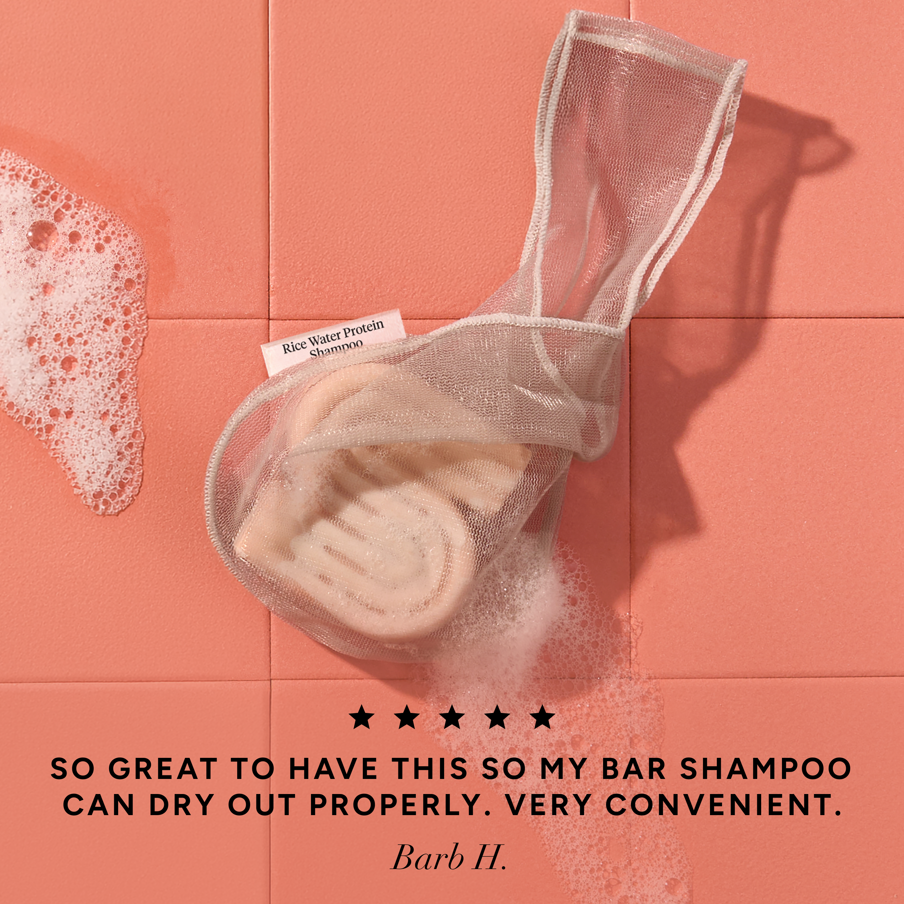 Kitsch Bar Saver Bag - RICE WATER PROTEIN Shampoo