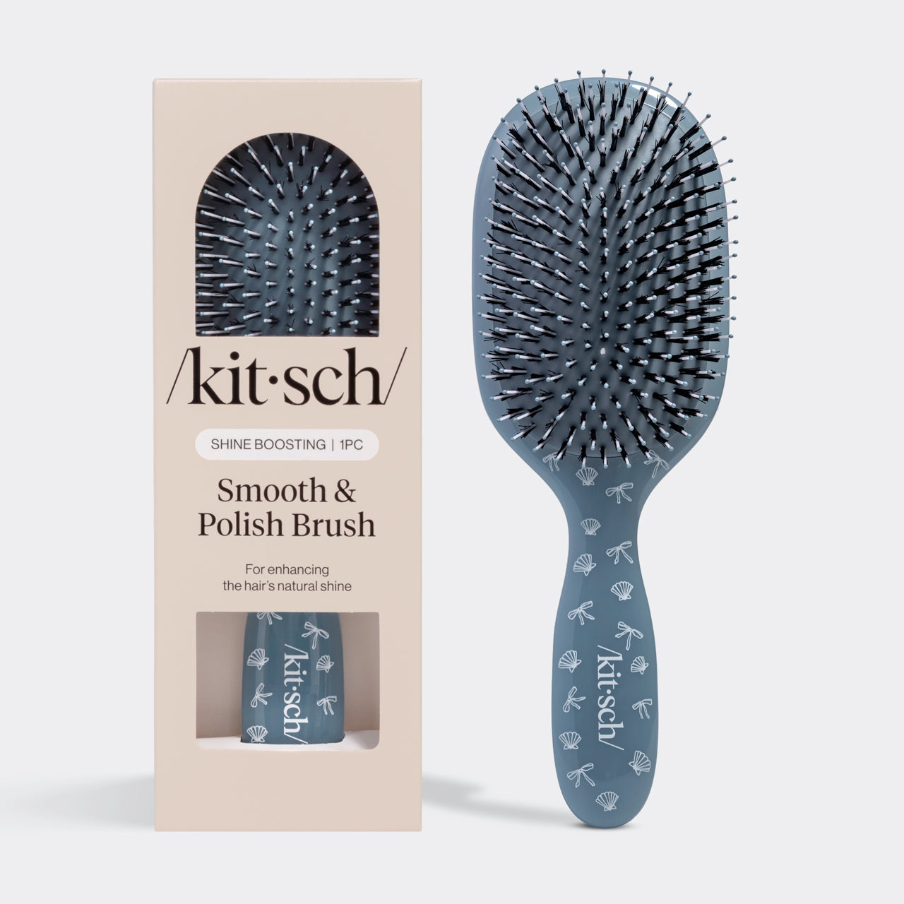 Black Smooth & Polish Brush - Coastal Blue Print Smooth & Polish Brush