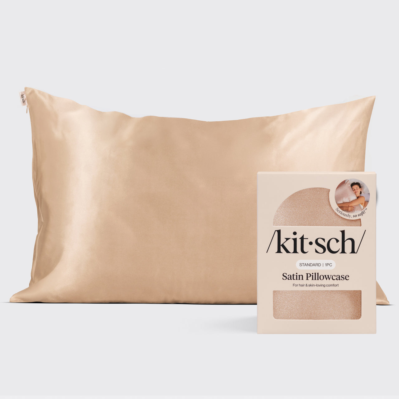 Satin Pillowcase in Champagne 4 Pack