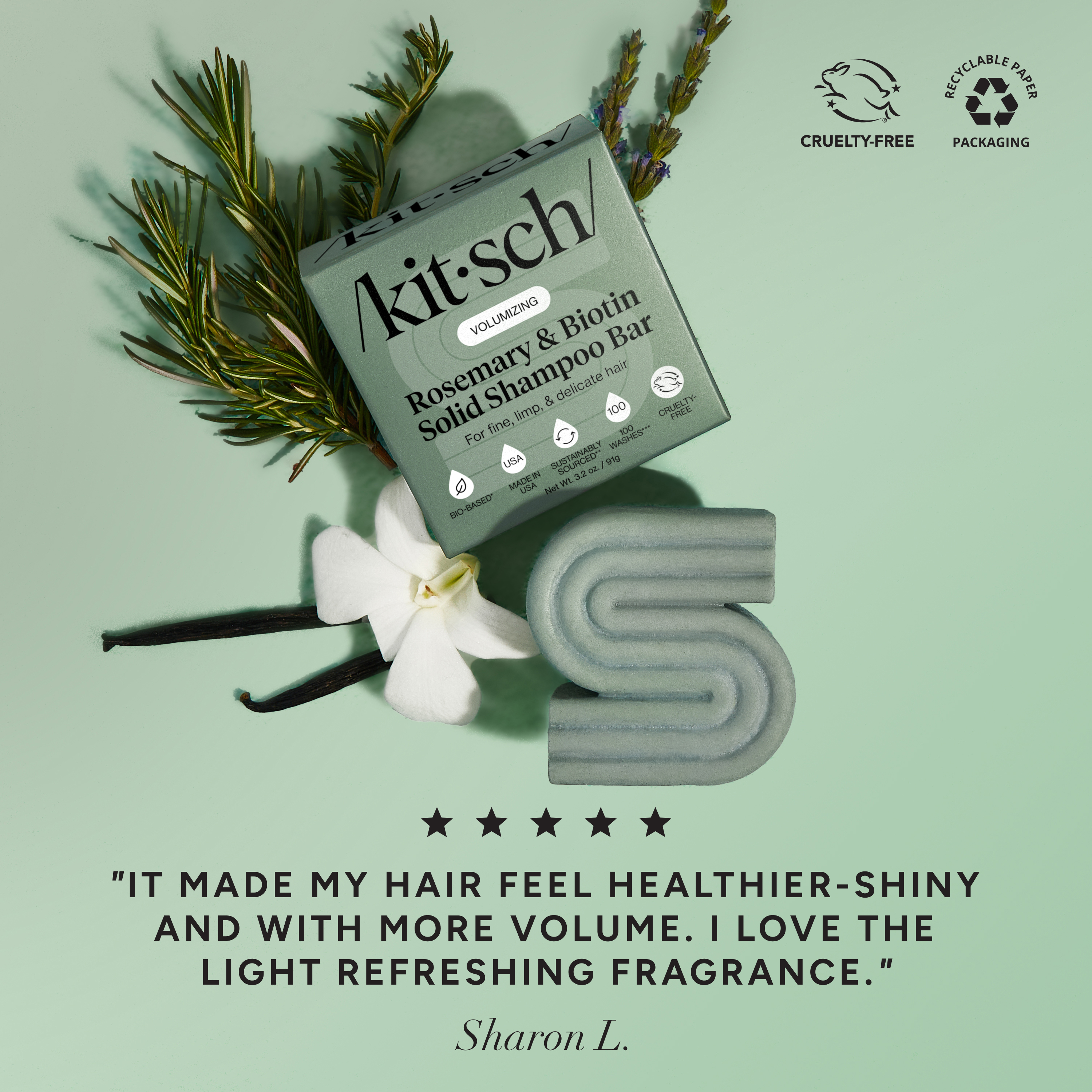 Rosemary & Biotin Volumizing Shampoo Bar