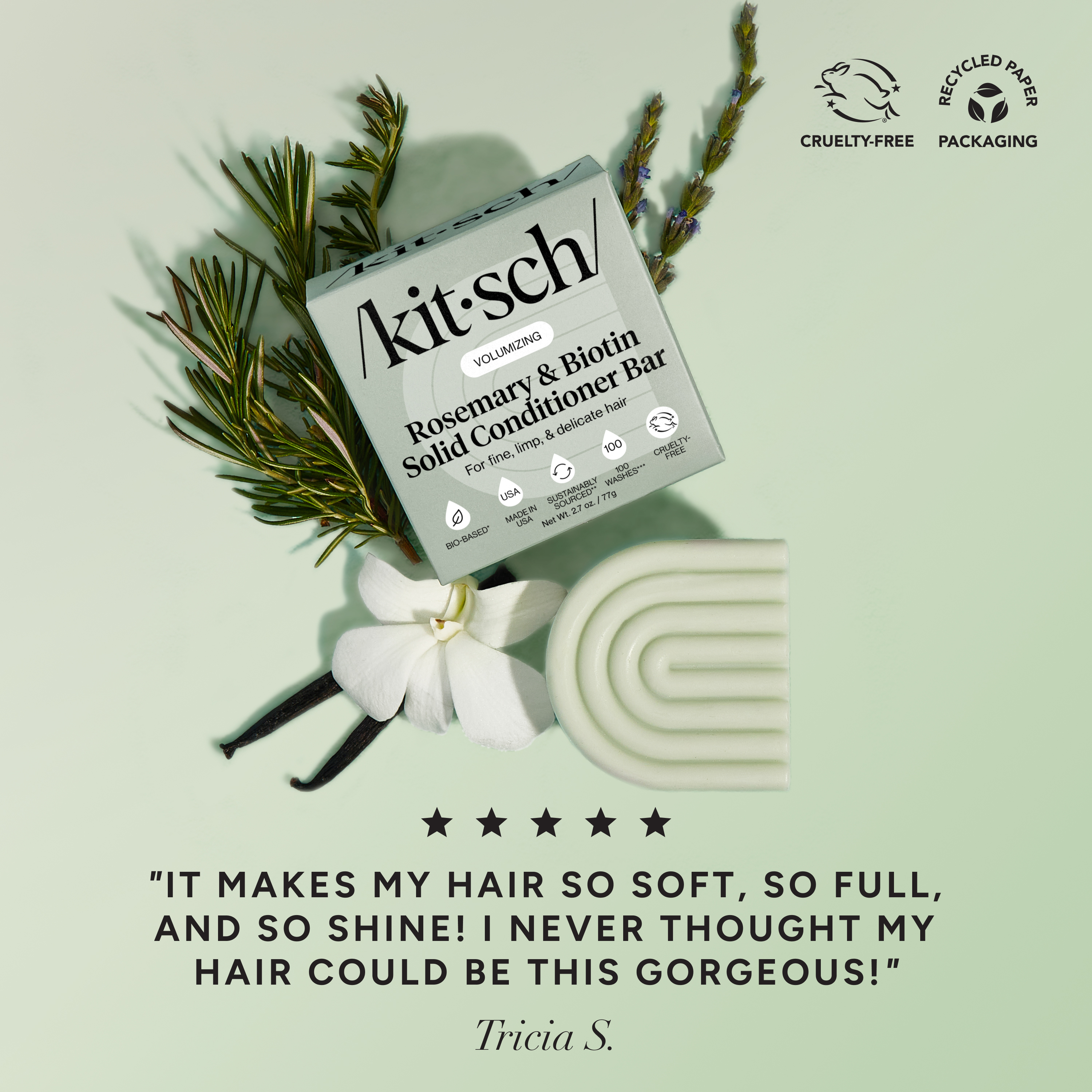 Winter Welcome Kit Rosemary & Biotin Volumizing Shampoo & Conditioner Bar Combo