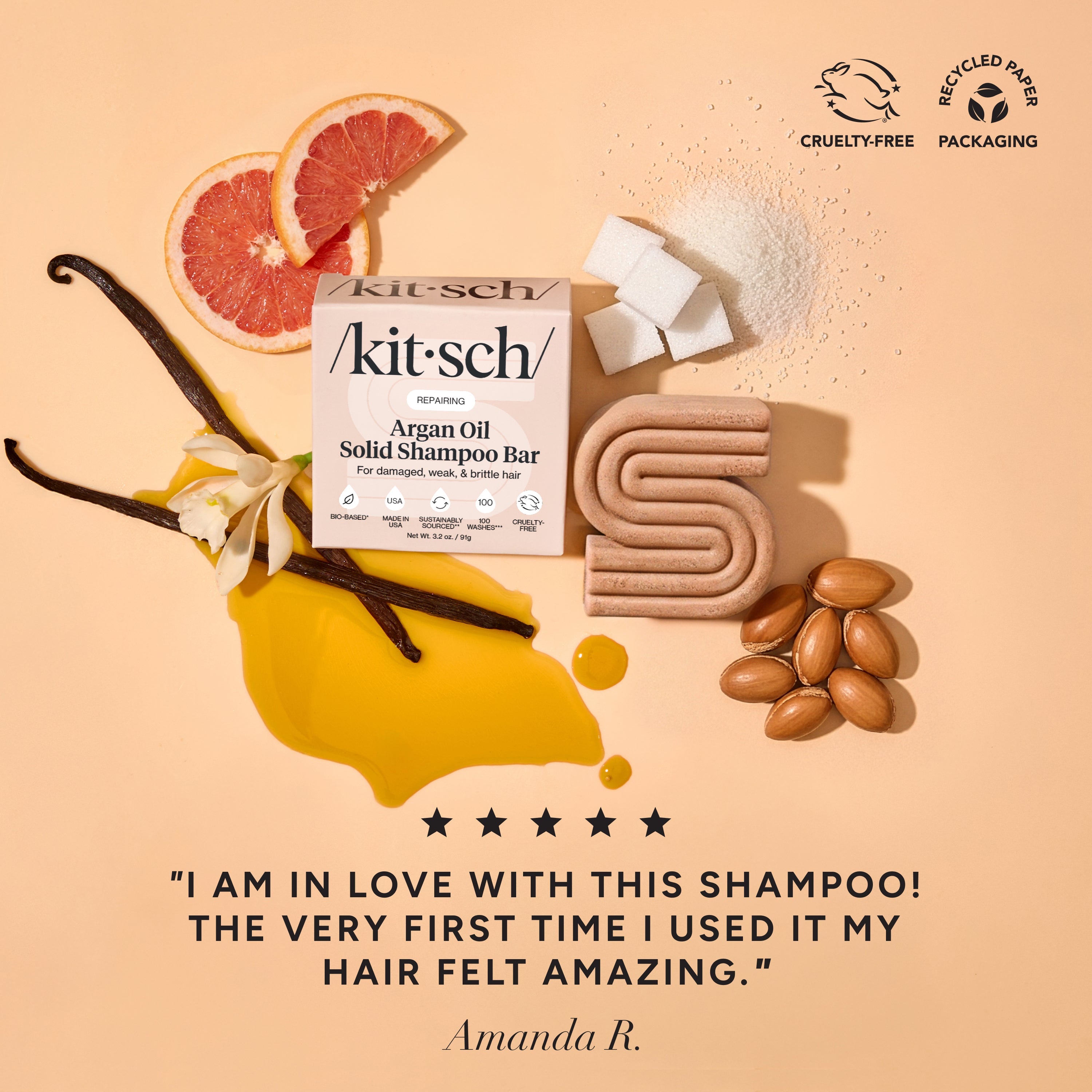 Repairing Argan Oil Shampoo & Conditioner Bar Combo