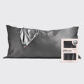 Satin Pillowcase in Charcoal 4 Pack - King