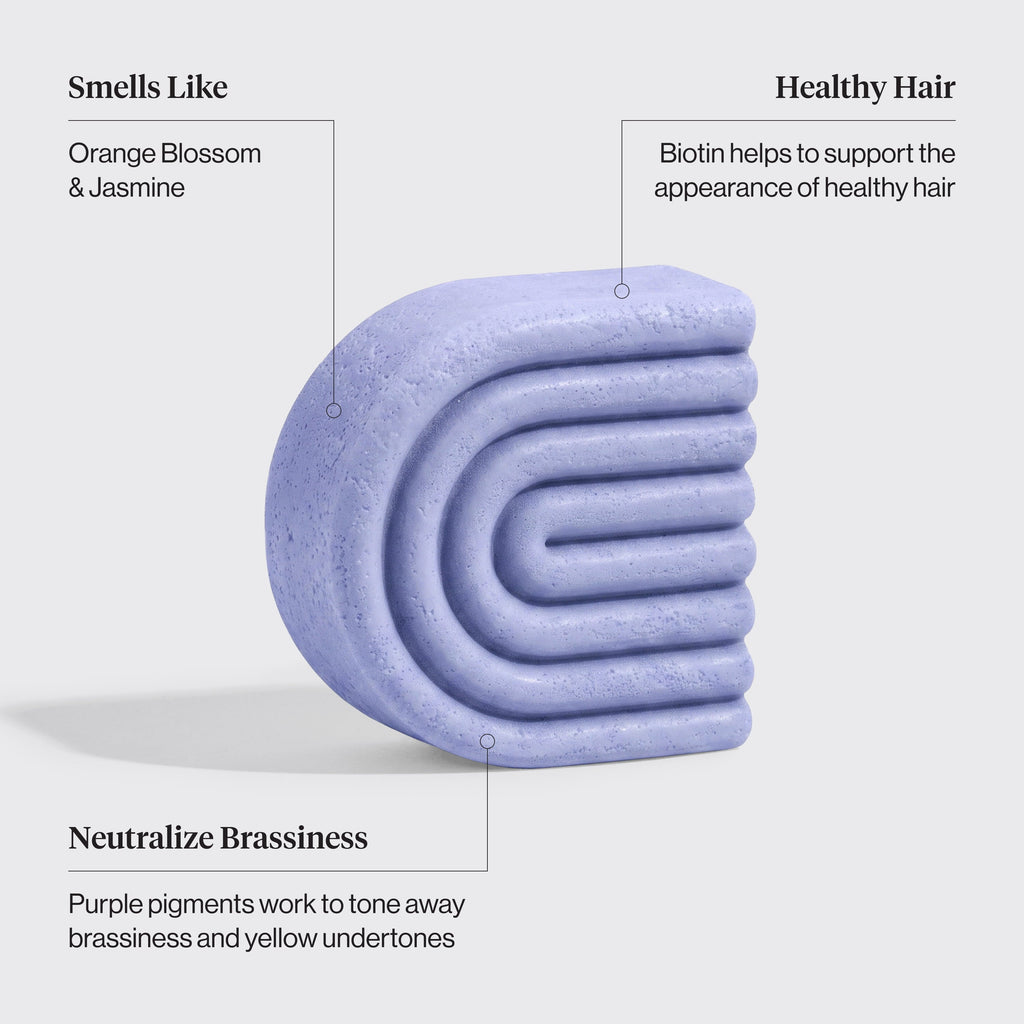 Purple Toning Conditioner Bar for Color-Treated & Grey Hair