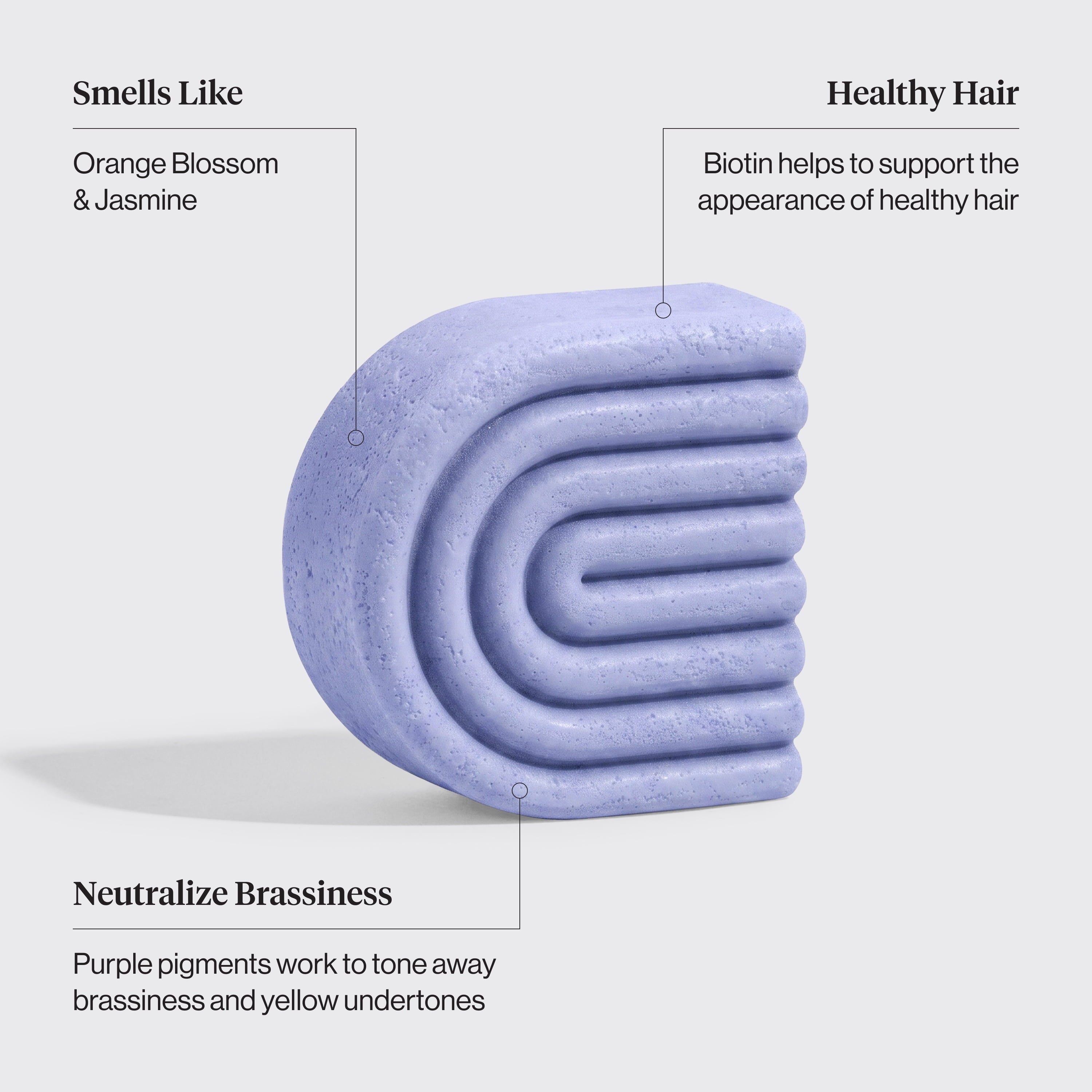 Purple Toning Conditioner Bar for Color-Treated & Grey Hair