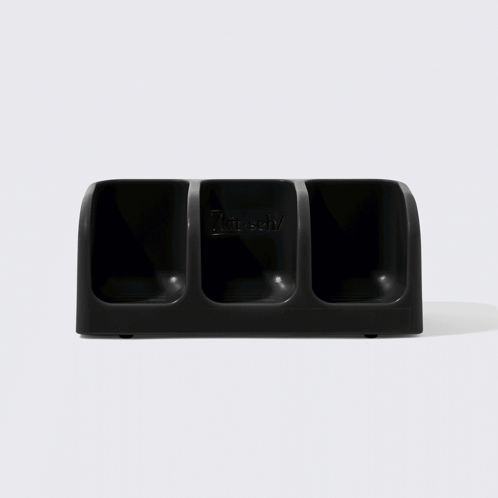 Black Self-Draining Soap Dish