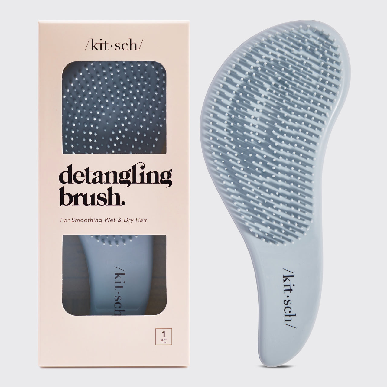 Black Detangling Brush - Haze Blue Detangling Brush
